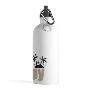 Live Life Happy Stainless Steel Water Bottle